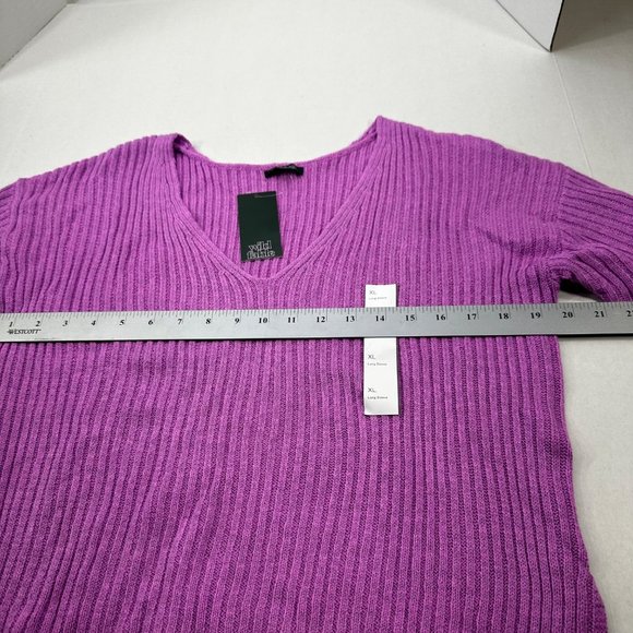 Wild Fable Women's Size XL Pull Over Crop Sweater Purple New With Tags - Picture 8 of 15